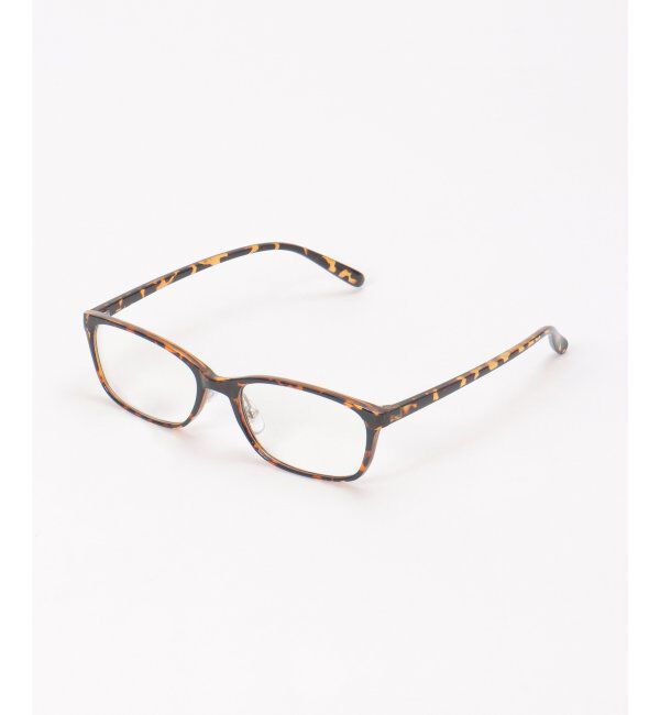 ikka「伊達スクエア型ブルーライトカット」|サングラス|グレージュ