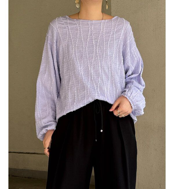 Lbc with Life「ストライプジャカードカットＰＯ」|その他|ライトパープル