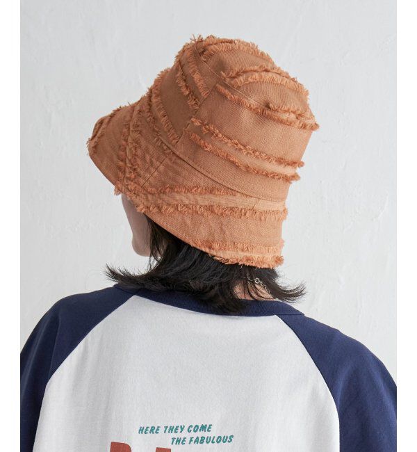 VENCE share style「2WAYフリンジバケットハット」|その他|ブラウン