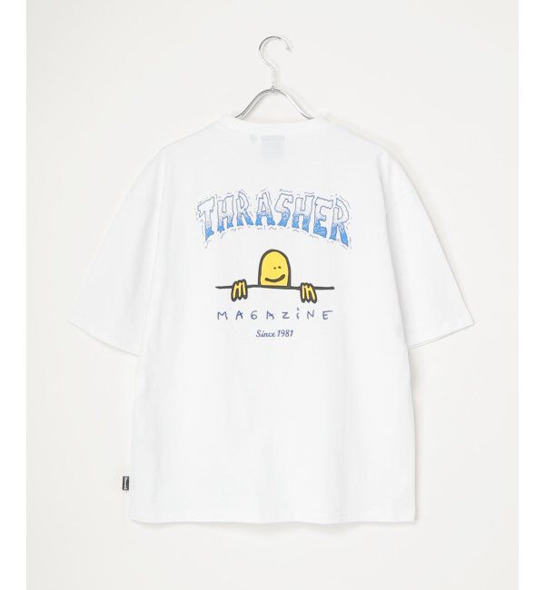 VENCE share style「THRASHER スラッシャー マークゴンザレスロゴＴシャツ」|Tシャツ・カットソー|ホワイト