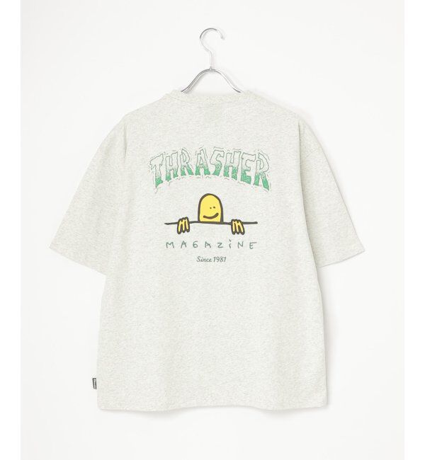 VENCE share style「THRASHER スラッシャー マークゴンザレスロゴＴシャツ」|Tシャツ・カットソー|グレー