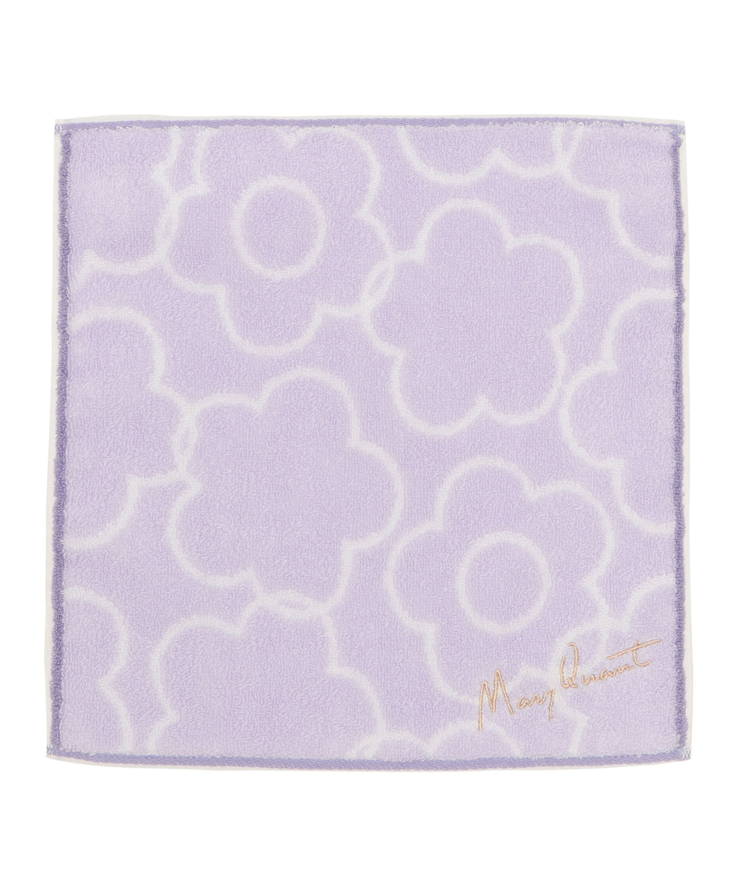 MARY QUANT「リファインドデイジー ミニタオル」|ハンカチ|パープル