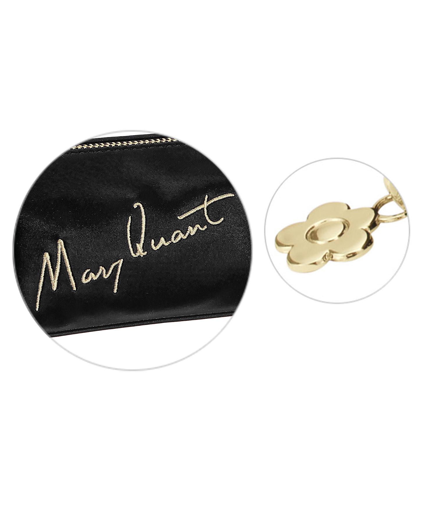 MARY QUANT「サインロゴデイジーパッチ スクエアペンケース」|ポーチ|