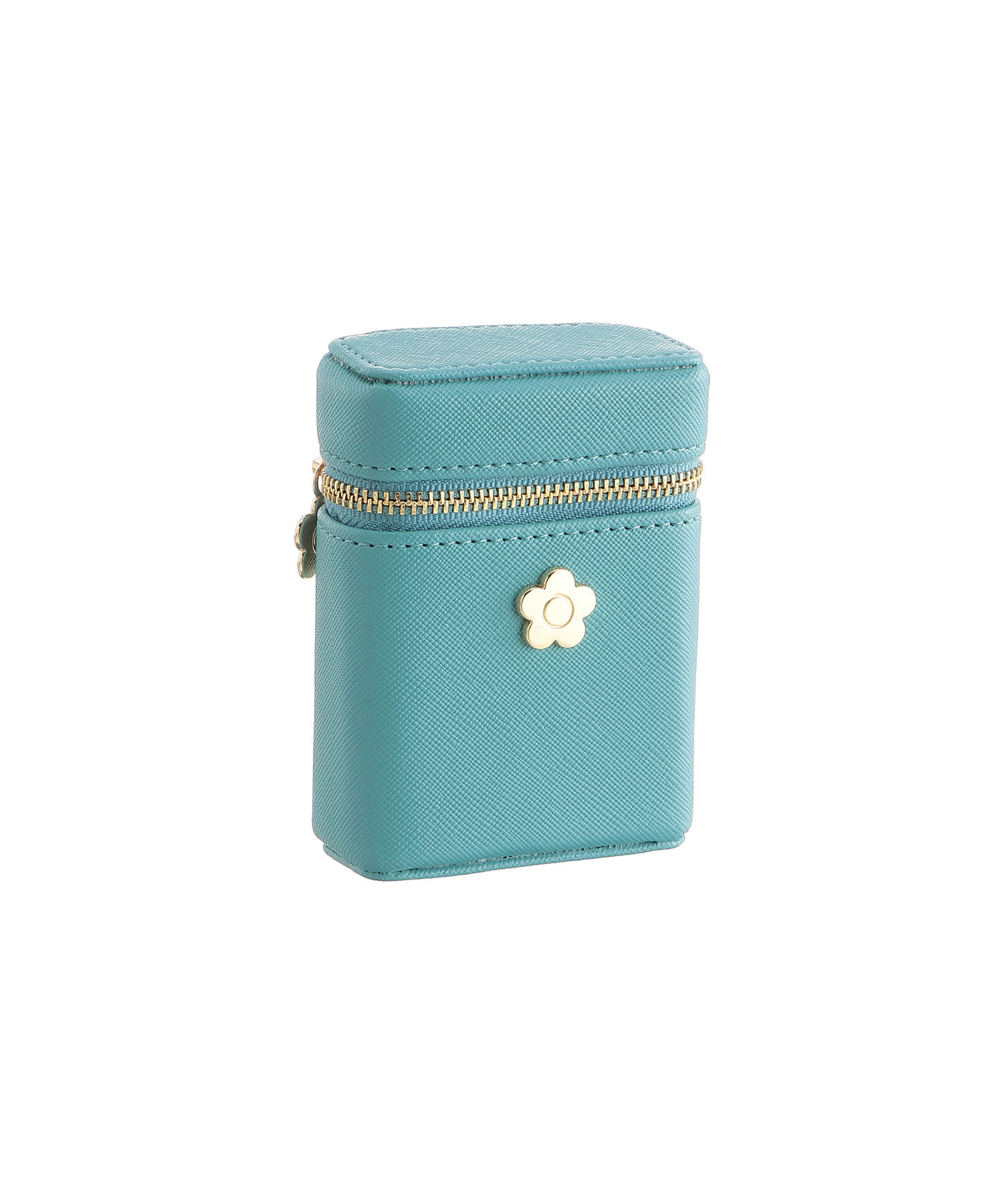 MARY QUANT「サフィアーノメタルデイジー リップケース」|ポーチ|ターコイズブルー
