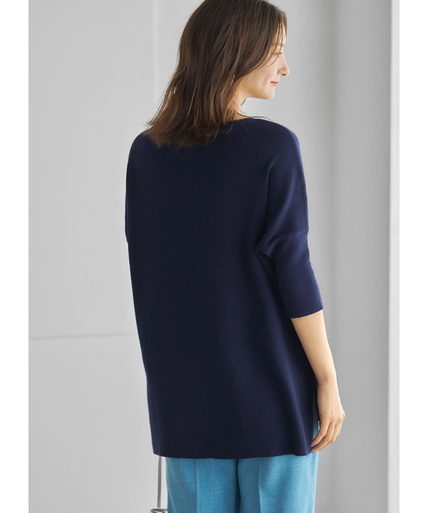 STYLE DELI「ソフトタッチ◆８分袖ドルマンニットトップス」|ニット・セーター|