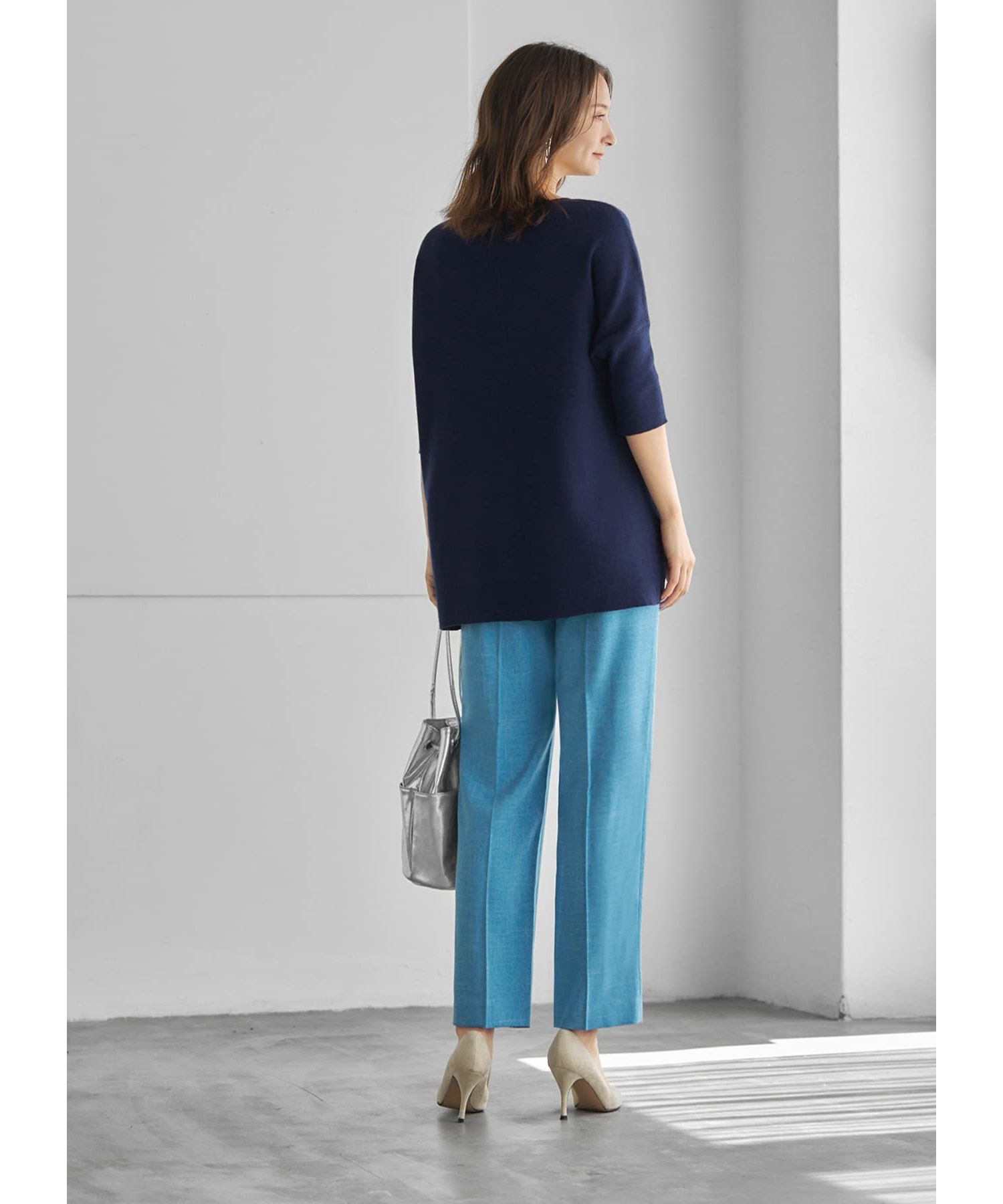 STYLE DELI「ソフトタッチ◆８分袖ドルマンニットトップス」|ニット・セーター|