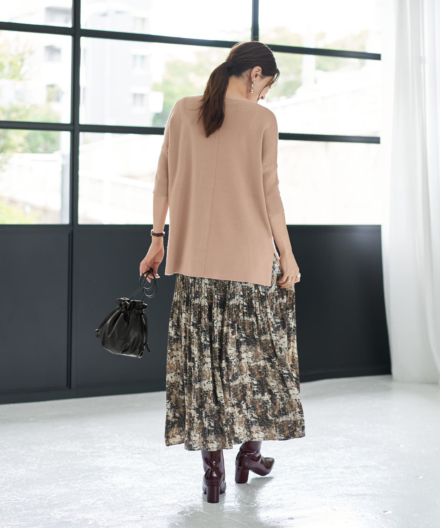 STYLE DELI「ソフトタッチ◆８分袖ドルマンニットトップス」|ニット・セーター|