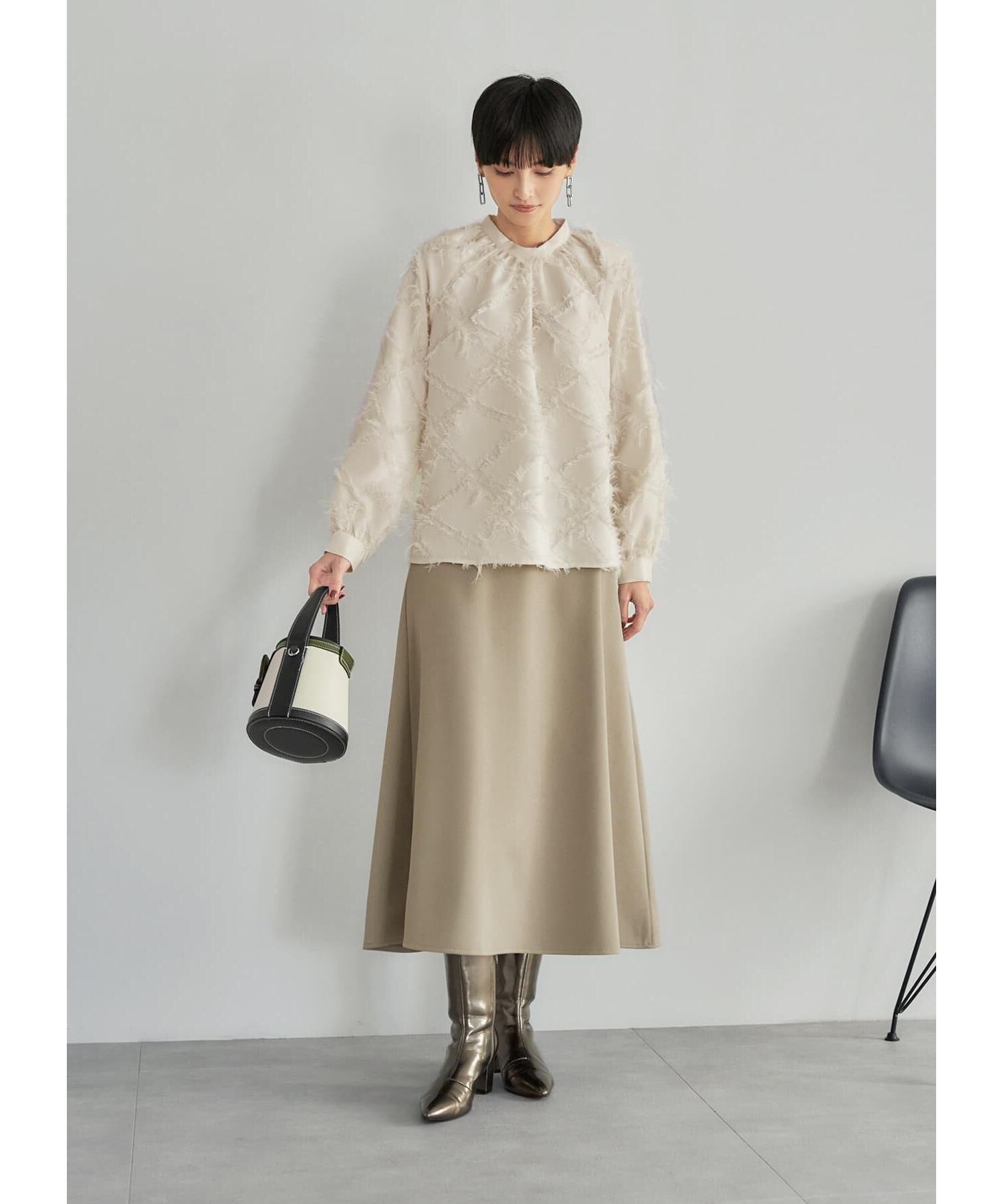 STYLE DELI「柄状ディコラティブフリンジブラウス」|シャツ・ブラウス|