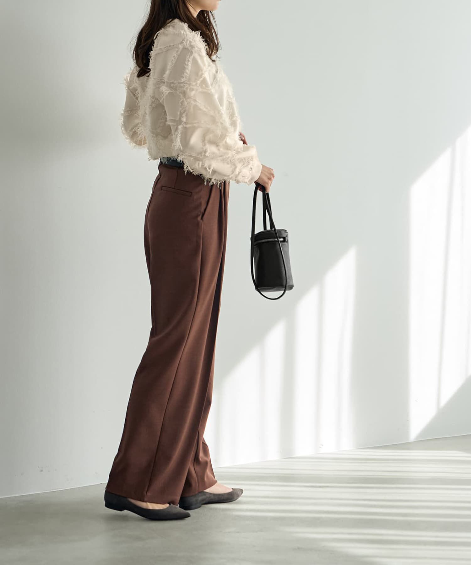 STYLE DELI「柄状ディコラティブフリンジブラウス」|シャツ・ブラウス|