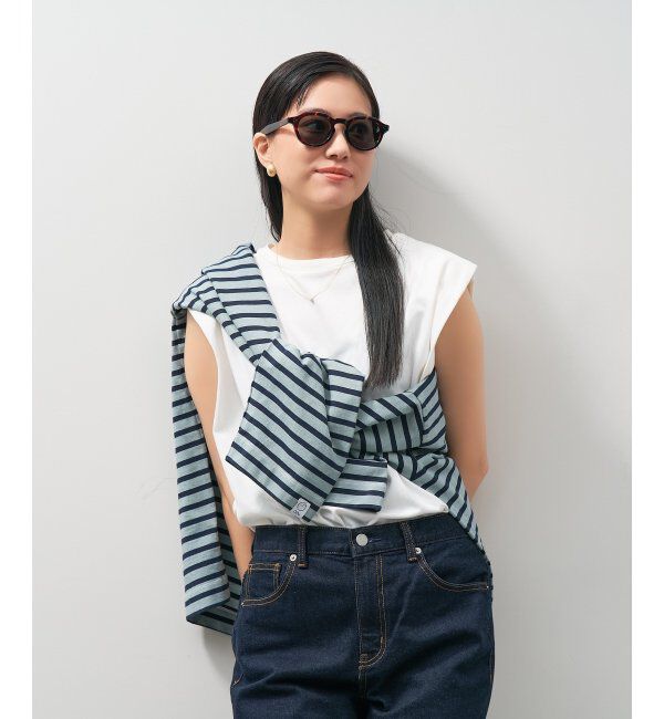  「ボストン型 クラウンパント サングラス (偏光機能搭載) Zoff | YURIE OUTDOOR EDITION」|サングラス|