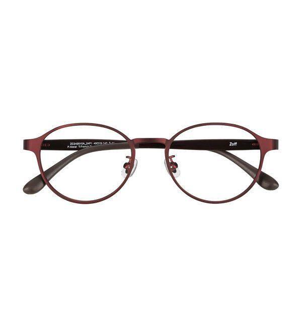  「ボストン型 メガネ 大人可愛い オフィスカジュアル /TRAD PATTERNS  レンズ交換券付」|メガネ|