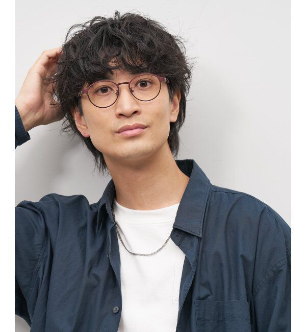  「ボストン型 メガネ 大人可愛い オフィスカジュアル /TRAD PATTERNS  レンズ交換券付」|メガネ|