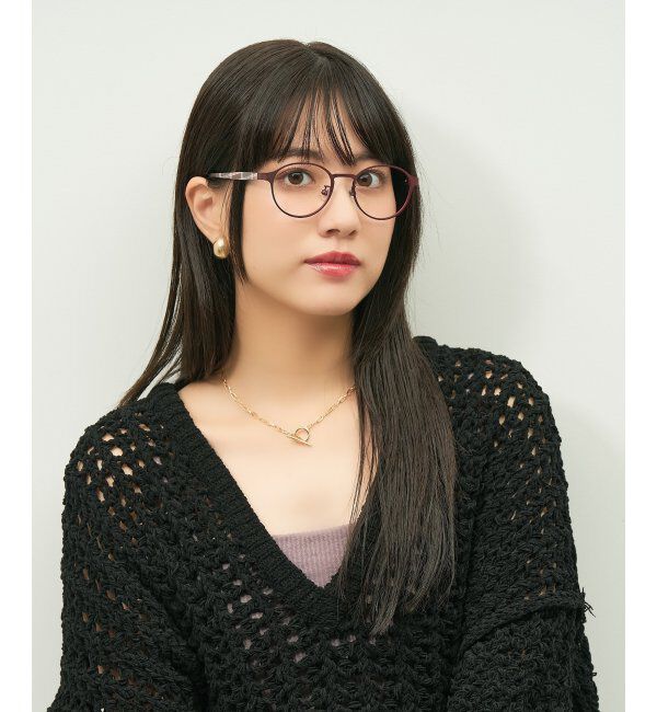  「ボストン型 メガネ 大人可愛い オフィスカジュアル /TRAD PATTERNS  レンズ交換券付」|メガネ|