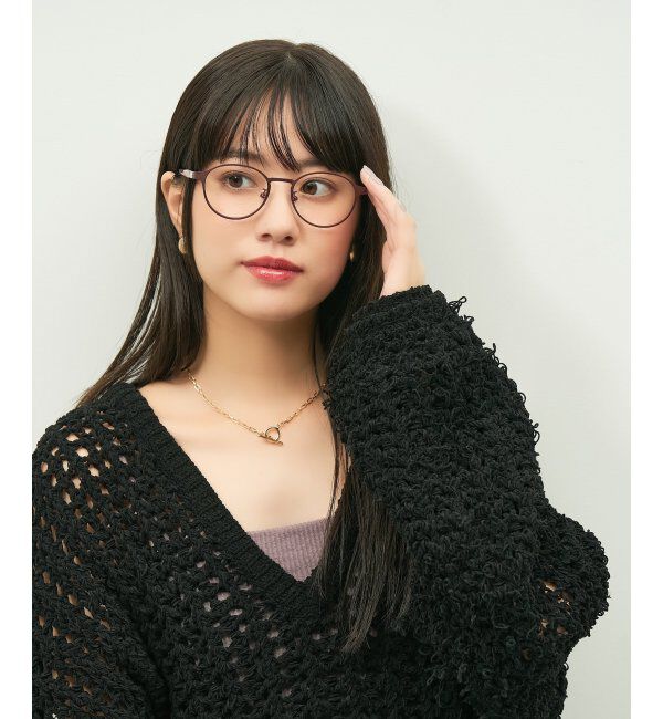  「ボストン型 メガネ 大人可愛い オフィスカジュアル /TRAD PATTERNS  レンズ交換券付」|メガネ|