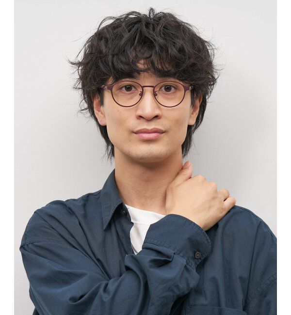  「ボストン型 メガネ 大人可愛い オフィスカジュアル /TRAD PATTERNS  レンズ交換券付」|メガネ|