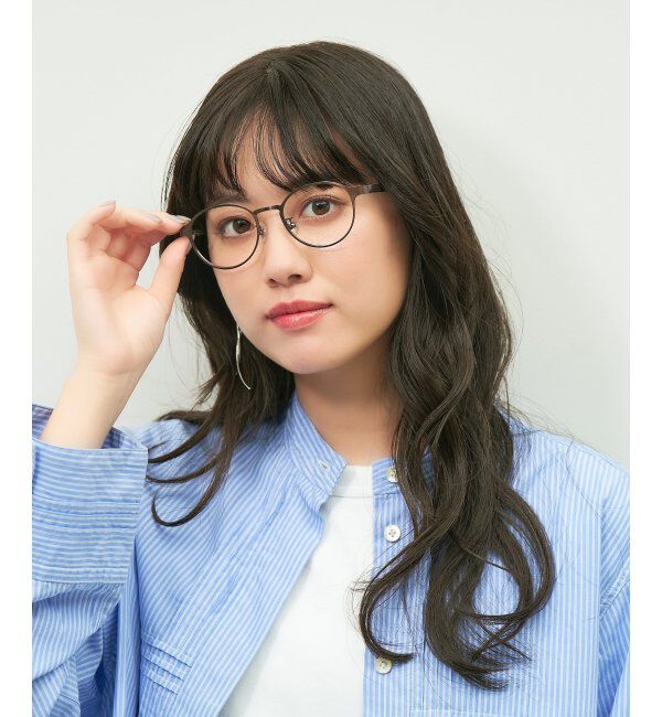  「ボストン型 メガネ 大人可愛い オフィスカジュアル /TRAD PATTERNS  レンズ交換券付」|メガネ|