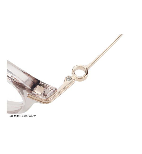  「ボストン型メガネ｜レディース 女性用 可愛い リボン パステル｜Zoff｜SWEET レンズ交換券付」|メガネ|