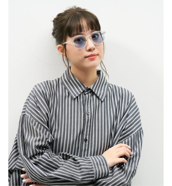  「【WEB限定】ボストン型 サングラス | カラーレンズ 軽量 トレンド 紫外線対策 UVカット ユニセックス」|サングラス|