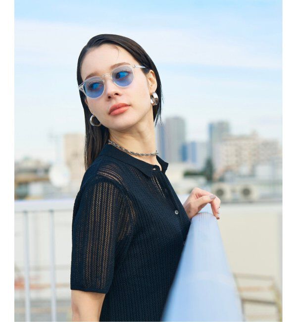  「【WEB限定】ボストン型 サングラス | カラーレンズ 軽量 トレンド 紫外線対策 UVカット ユニセックス」|サングラス|