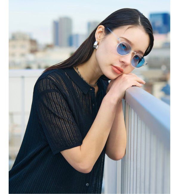  「【WEB限定】ボストン型 サングラス | カラーレンズ 軽量 トレンド 紫外線対策 UVカット ユニセックス」|サングラス|