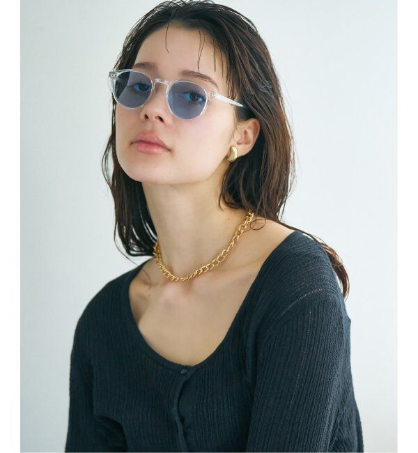  「【WEB限定】ボストン型 サングラス | カラーレンズ 軽量 トレンド 紫外線対策 UVカット ユニセックス」|サングラス|
