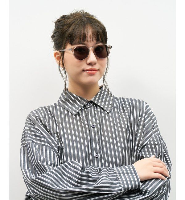  「【WEB限定】ボストン型 サングラス | カラーレンズ 軽量 トレンド 紫外線対策 UVカット ユニセックス」|サングラス|