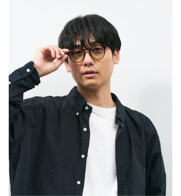  「【WEB限定】ボストン型 サングラス | カラーレンズ 軽量 トレンド 紫外線対策 UVカット ユニセックス」|サングラス|薄ブラウン1