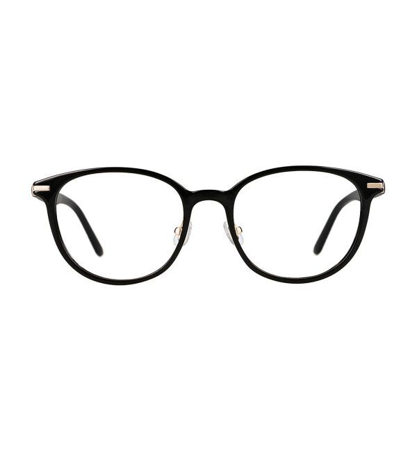  「ボストン型 サングラス (クリアUV100%) クリアレンズ レザー調ラバーテンプル｜紫外線対策 UVカット」|サングラス|