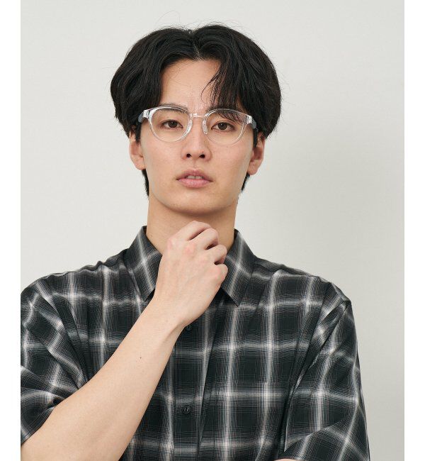  「ボストン型 メガネ【SNAP GRIP搭載】 スポーツ 運動用｜ズレ落ち防止｜伊達メガネ  レンズ交換券付」|メガネ|