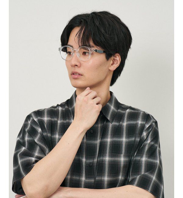  「ボストン型 メガネ【SNAP GRIP搭載】 スポーツ 運動用｜ズレ落ち防止｜伊達メガネ  レンズ交換券付」|メガネ|