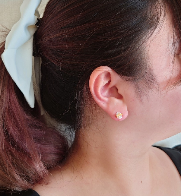MARQUISE「ラウンドクリスタルピアス」|ピアス|