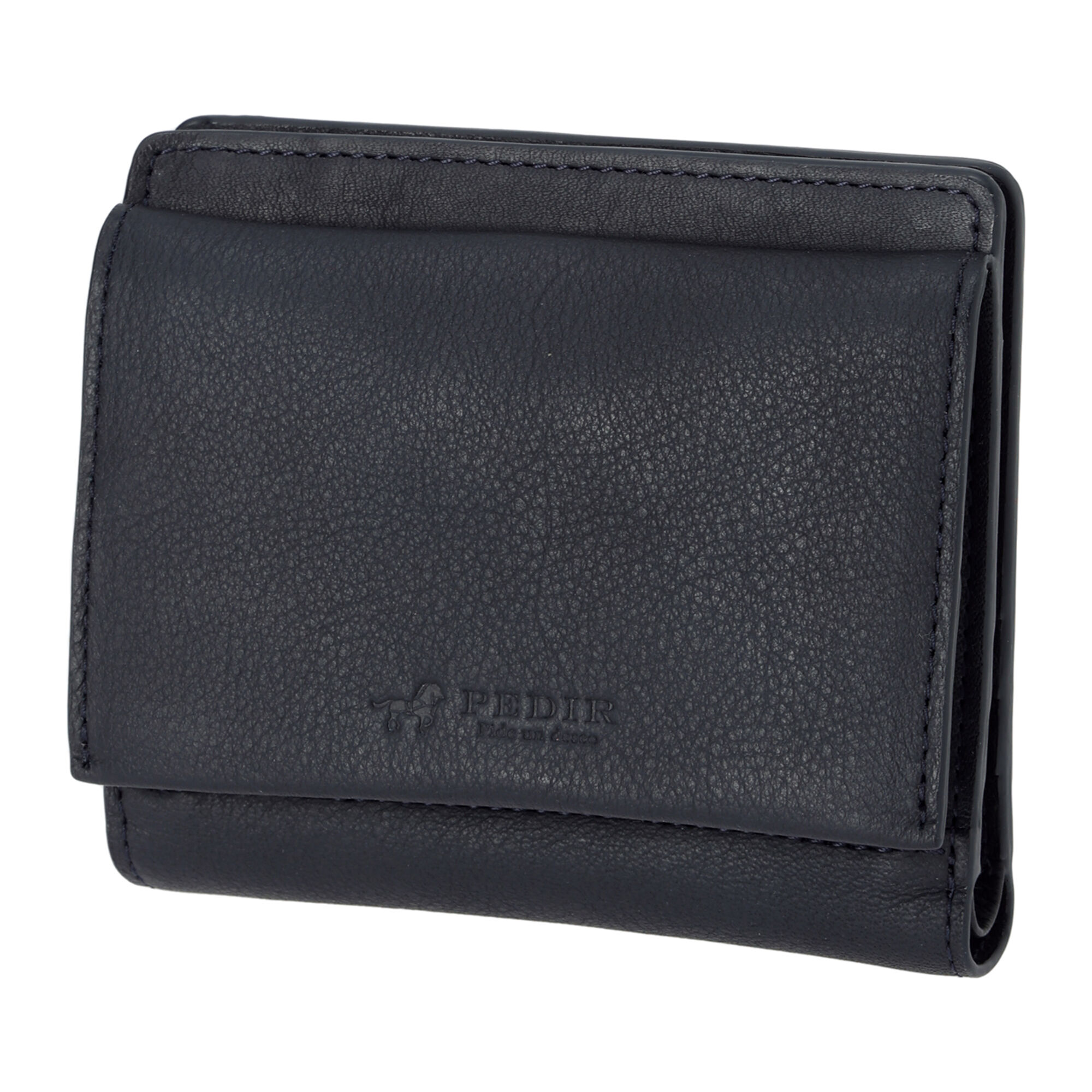 PEDIR「PEDIR(ペディール) ソフトヌメ BOX財布」|財布|ネイビー