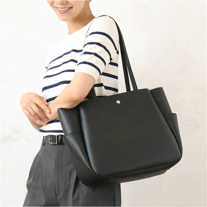 BACKYARD FAMILY「トートバッグ A4 通販 通勤バッグ 肩掛けバッグ 合皮バッグ 大きめ 大容量 ビジネスバッグ」|トートバッグ|