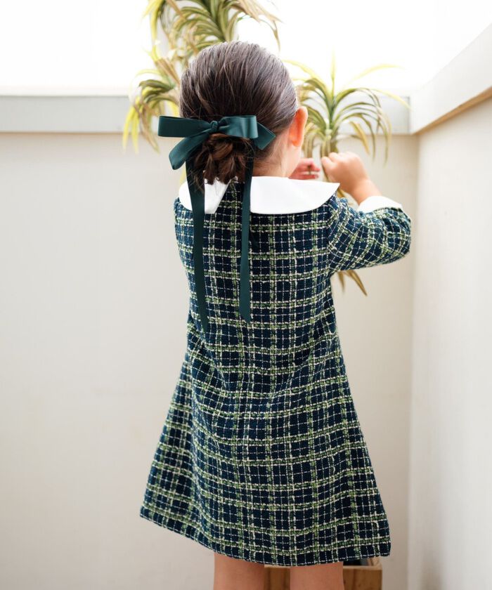 BACKYARD FAMILY「Rora ワンピース 通販 パハリータ ブローチ付きワンピース 子供服 ワンピ 長袖」|その他|