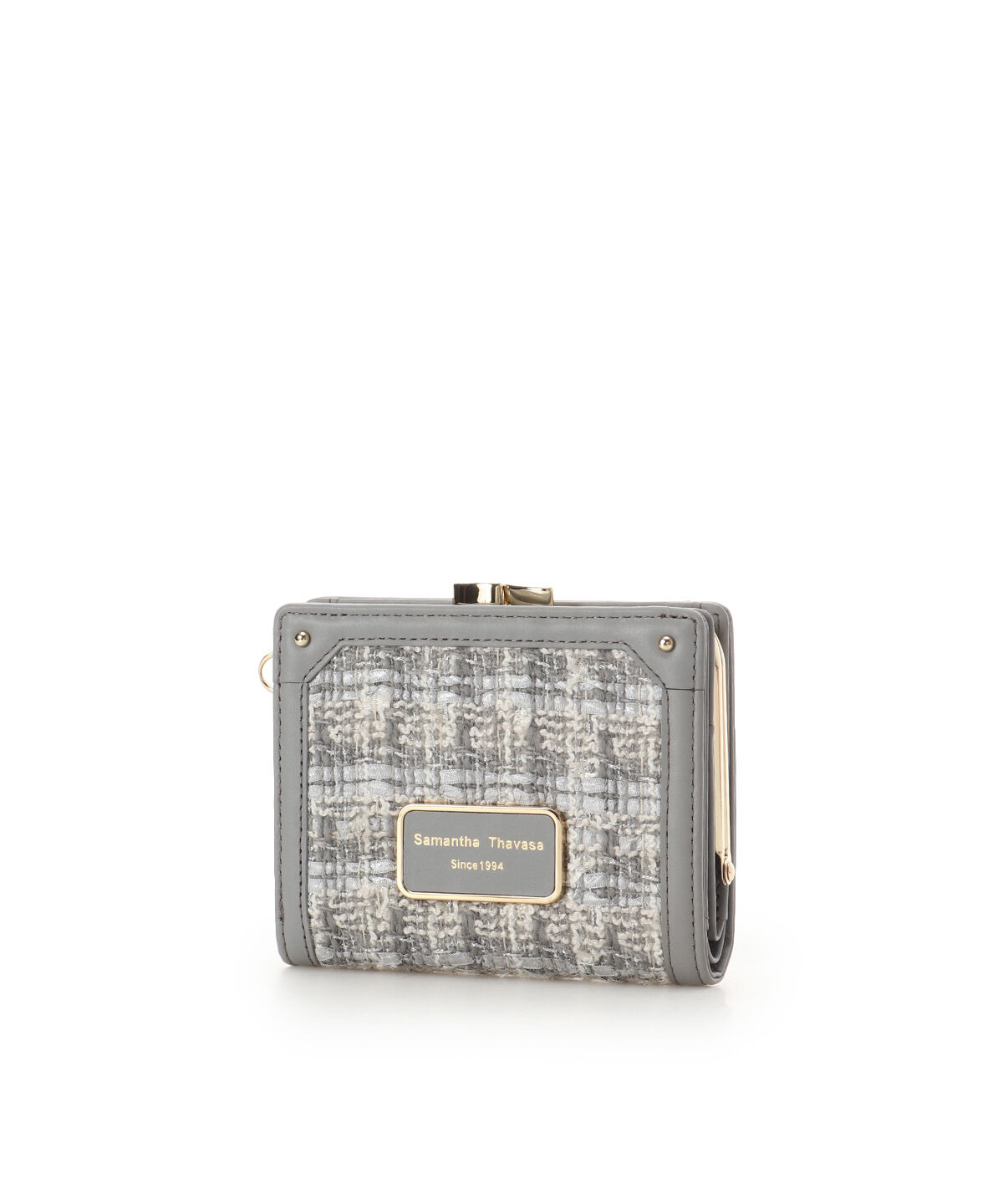 Samantha Thavasa「ファンシーツイード口金折財布」|財布|
