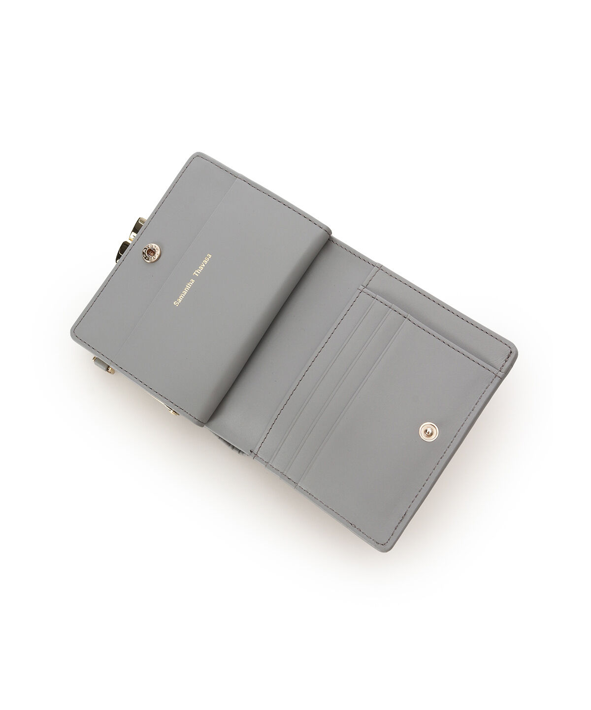 Samantha Thavasa「ファンシーツイード口金折財布」|財布|