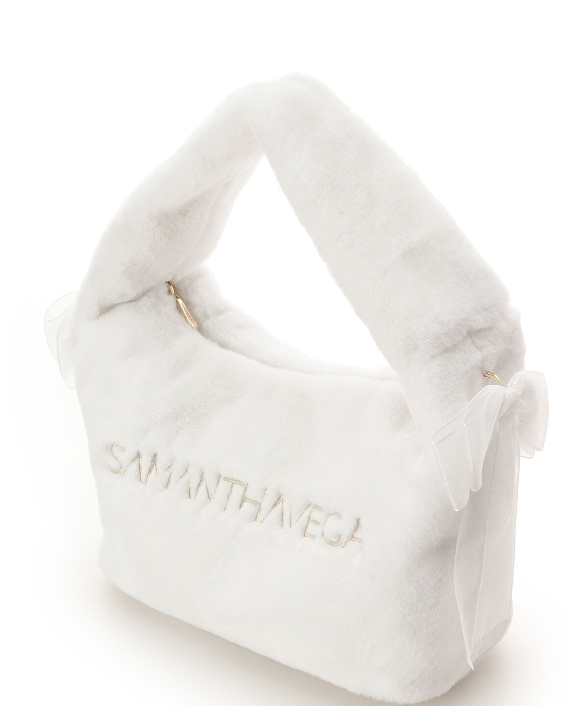 Samantha Vega「シフォンリボンファーワンハンドルバッグ」|ハンドバッグ|