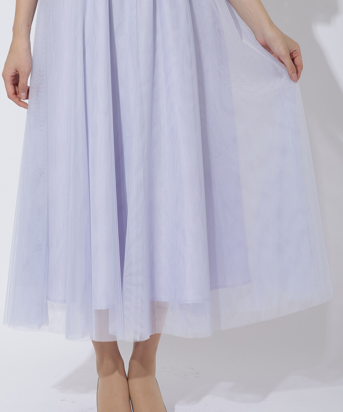 アンドクチュール「コードチュール刺しゅうフレアドレス」|ドレス|