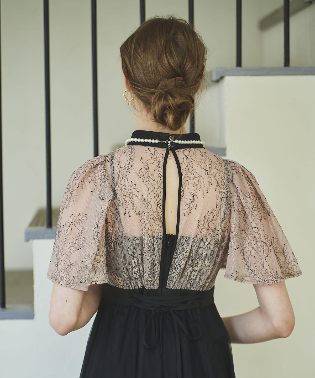 アンドクチュール「コードチュール刺しゅうフレアドレス」|ドレス|