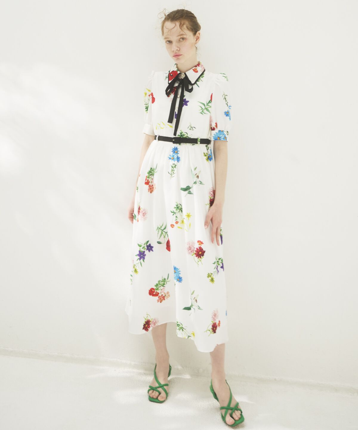 アンドクチュール「ボタニカルフラワーワンピース」|ワンピース|