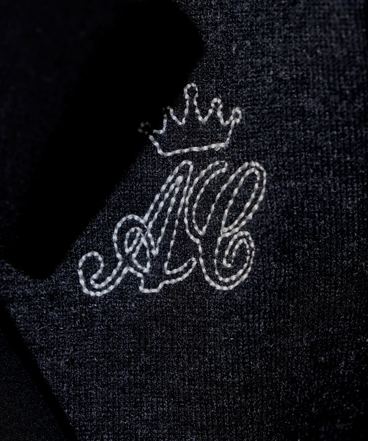 アンドクチュール「刺繍クルーネックカーディガン」|カーディガン|