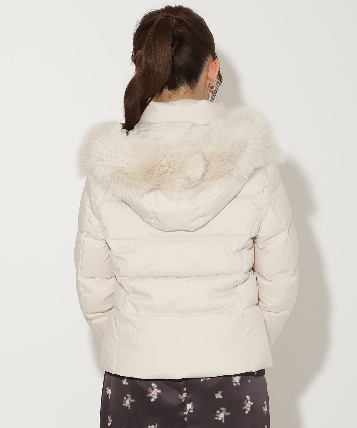 アンドクチュール「FOXファー付きショートダウン」|ダウン|