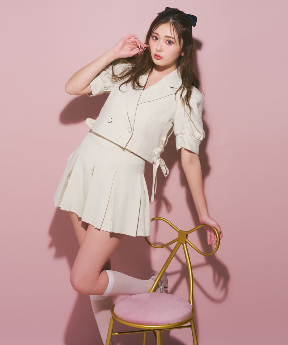 REDYAZEL「ボックスタックショートパンツ」|キュロット|