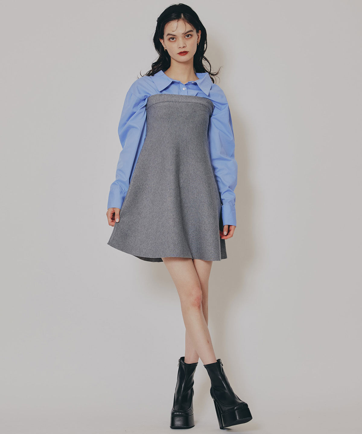 REDYAZEL「スクエアショートブーツ」|ショートブーツ|