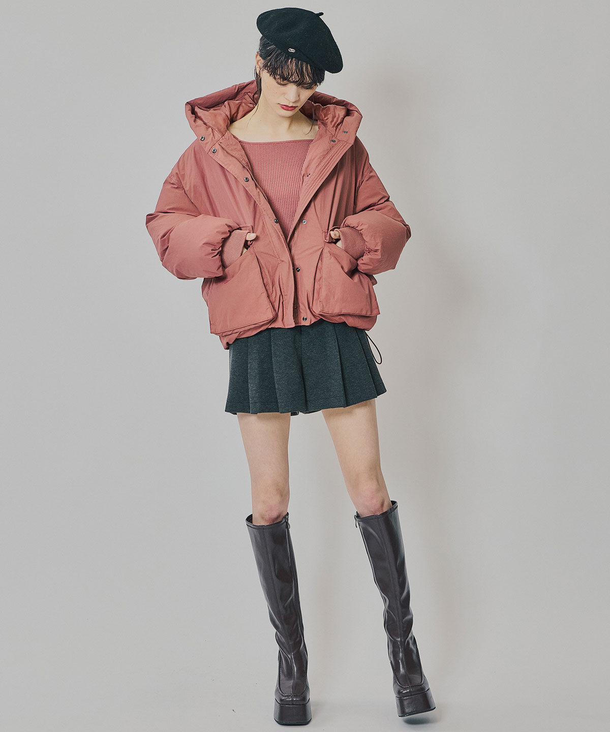 REDYAZEL「フラップポケットファイバーダウンジャケット」|ダウン|