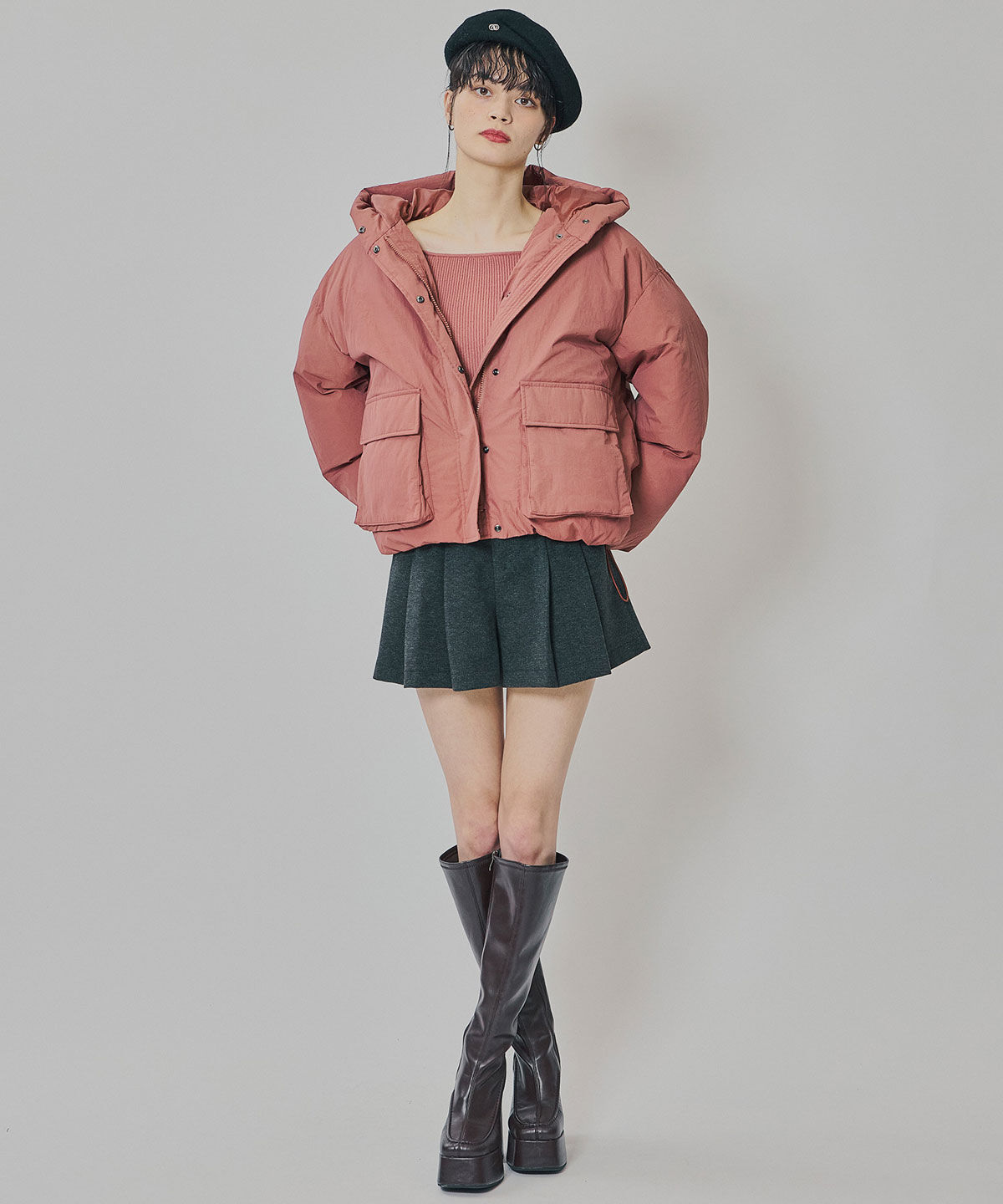 REDYAZEL「フラップポケットファイバーダウンジャケット」|ダウン|