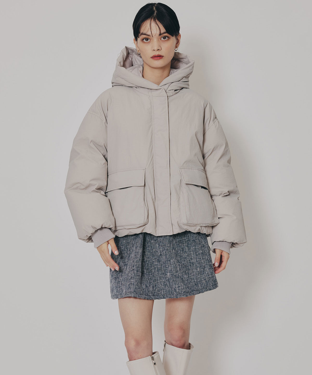 REDYAZEL「フラップポケットファイバーダウンジャケット」|ダウン|