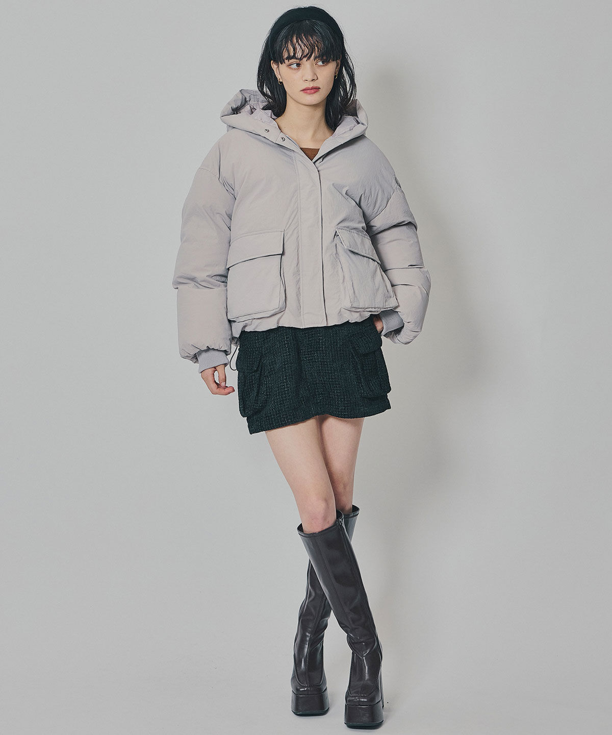 REDYAZEL「フラップポケットファイバーダウンジャケット」|ダウン|