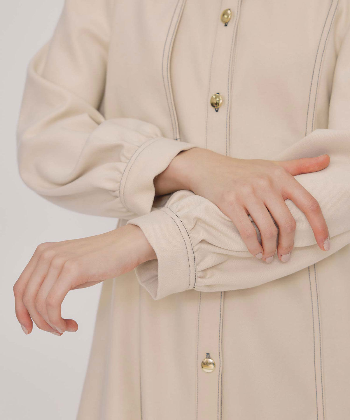 REDYAZEL「バイカラーステッチラインミニワンピース」|ワンピース|