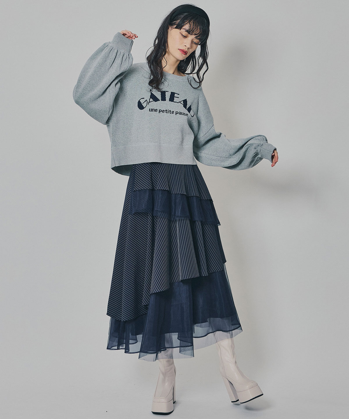 REDYAZEL「スウェットライクジャガードニット」|ニット・セーター|